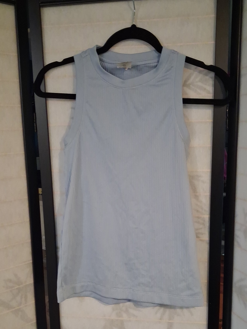 CALIA by Carrie Underwood Pale Blue Ribbed Tank